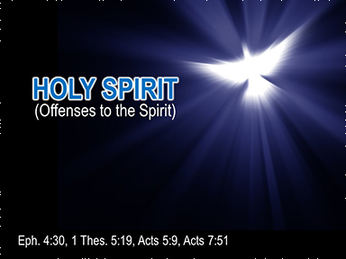 Spirit-offenses